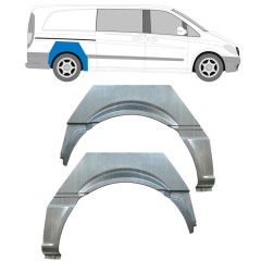 Panel de reparación guardabarros trasero para Mercedes Vito W639 2003-2014 / Izquierda / Derecho / Izquierda+Derecha / Conjunto 12917