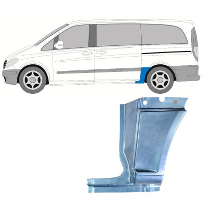 MERCEDES VITO 2003- DISTANCIA ENTRE EJES CORTA PANEL DE REPARACIÓN DEL ALERÓN TRASERO / IZQUIERDA