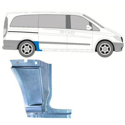 MERCEDES VITO 2003- DISTANCIA ENTRE EJES CORTA PANEL DE REPARACIÓN DEL ALERÓN TRASERO / DERECHA