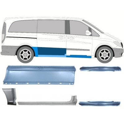 Panel de reparación conjunto para Mercedes Vito W639 2003-2014 / Izquierda+Derecha / 14789