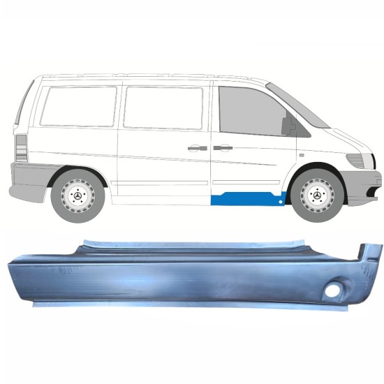 Panel de reparación del umbral delantero para Mercedes Vito I W638 1996-2003 / Derecho 8831