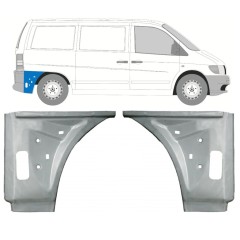 Panel de reparación guardabarros trasero interno para Mercedes Vito I W638 1996-2003 / Izquierda+Derecha / Conjunto 11641