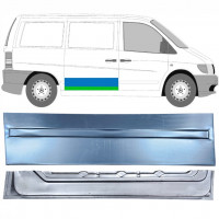 Panel de reparación puerta corredera interna + externa para Mercedes Vito 1996-2003 / Derecho / Conjunto 12048