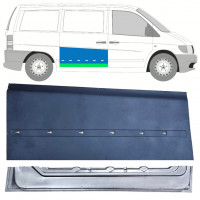 Panel de reparación puerta corredera interna + externa para Mercedes Vito 1996-2003 / Derecho / Conjunto 12049
