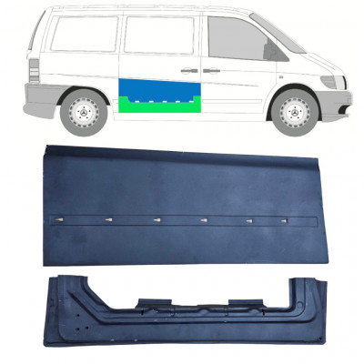 MERCEDES VITO 1996-2003 PUERTA CORREDERA + EXTERIOR PANEL DE REPARACIÓN / KIT / DERECHA