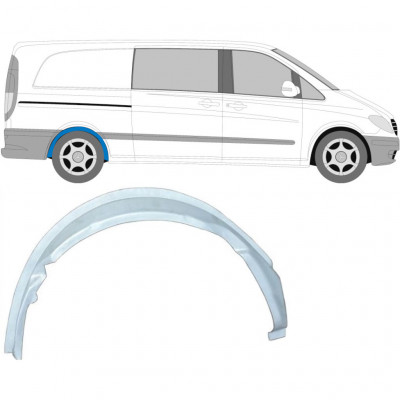 MERCEDES VITO 2003-2010 INTERIOR PASO DE RUEDA TRASERO / DERECHA