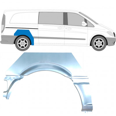 MERCEDES VITO 2003-2010 PANEL DE REPARACIÓN DEL ALERÓN TRASERO / DERECHA