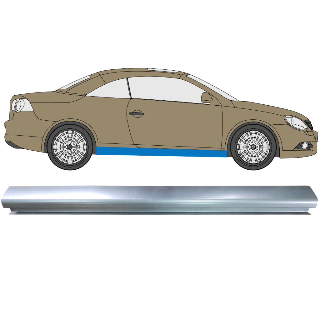 Panel De Reparación Del Umbral Para Volkswagen Eos 2006-2015 7342