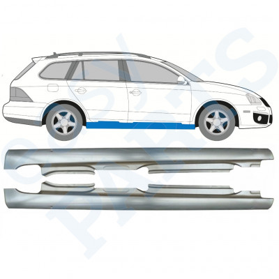 Panel de reparación del umbral para VW Golf 5 Variant VW Jetta 2005-2010 / Izquierda+Derecha / Conjunto 10011