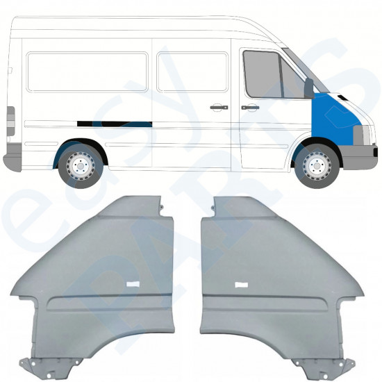 Guardabarro delantero para Volkswagen LT 1996-2005 / Izquierda+Derecha / Conjunto 9742