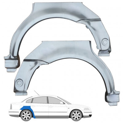 Panel de reparación guardabarros trasero para VW Passat B5 1996-2005 / Izquierda+Derecha / Conjunto 10407