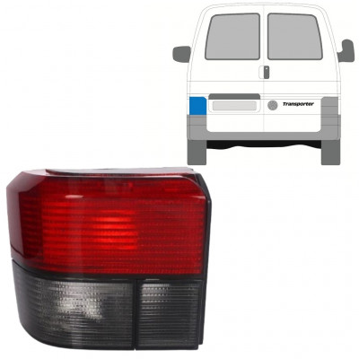 VW T4 1990- TRASERO REFLECTOR LÁMPARA AHUMADA PARA COCHE / IZQUIERDA