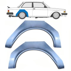 Panel de reparación guardabarros trasero para Volvo 240 1975-1993 / Izquierda+Derecha / Conjunto 10765