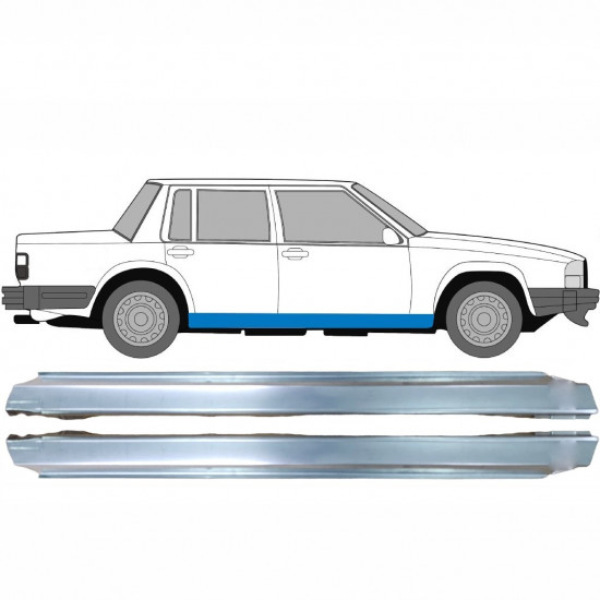 Panel de reparación del umbral para Volvo 740 / 760 1982-1992 / Izquierda+Derecha / Conjunto 9532