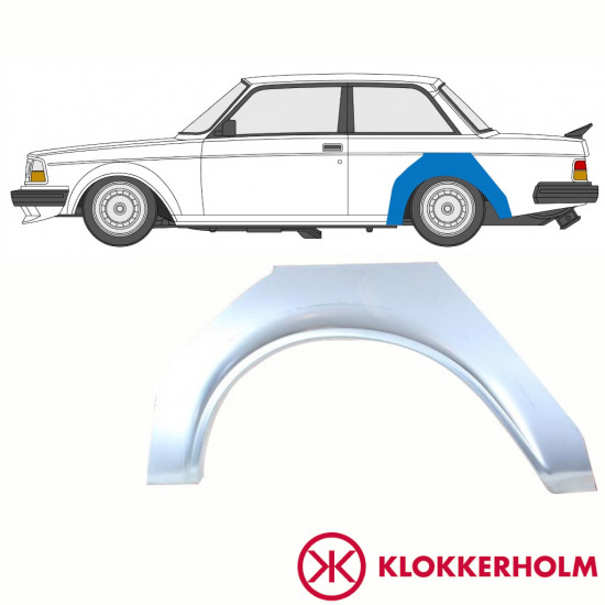 VOLVO 240 1974-1993 3 PUERTAS PANEL DE REPARACIÓN DEL ALERÓN TRASERO / IZQUIERDA