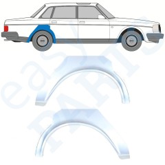 Panel de reparación guardabarros trasero para Volvo 240 1975-1993 / Izquierda+Derecha / Conjunto 9898