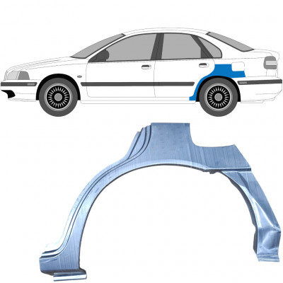 Panel de reparación guardabarros trasero para Volvo S40 / V40 1995-2004 / Izquierda 5622