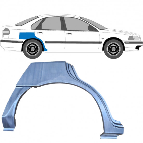 VOLVO S40 / V40 1995-2004 PANEL DE REPARACIÓN DEL ALERÓN TRASERO / DERECHA