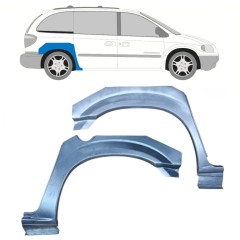 Panel de reparación guardabarros trasero para Chrysler Voyager 2000-2008 / Izquierda+Derecha / Conjunto 11284