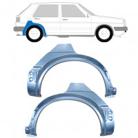 Panel de reparación guardabarros trasero para VW Golf 2 1982- / Izquierda+Derecha / Conjunto 9679