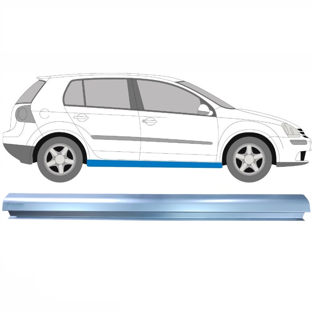 Panel De Reparación Del Umbral Para Vw Golf 5 2003-2009 / Izquierda = Derecha (Simétrico) 11268