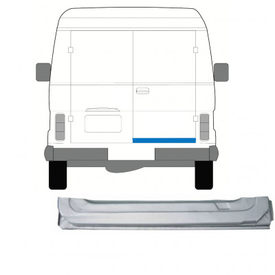 Panel de reparación puerta trasera interna para Volkswagen LT 1975-1996 / Derecho 7954