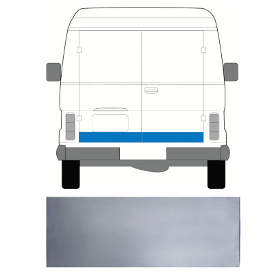 Panel de reparación puerta trasera para Volkswagen LT 1975-1996 / Izquierda = Derecha (simétrico) 7957