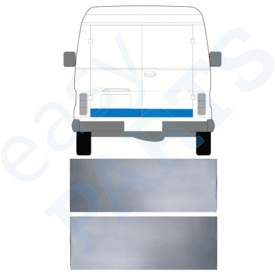 Panel de reparación puerta trasera para Volkswagen LT 1975-1996 / Izquierda = Derecha (simétrico) / Conjunto 9870