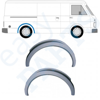 Panel de reparación guardabarros trasero para Volkswagen LT 1975-1996 / Izquierda = Derecha (simétrico) / Conjunto 9873