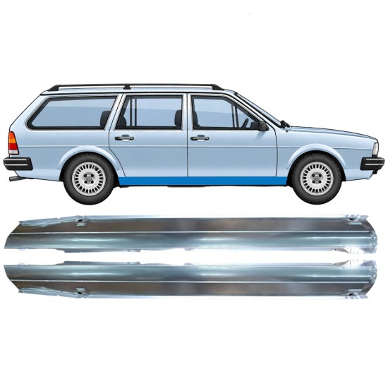 Umbral completo para Volkswagen Passat B2 1980-1988 / Izquierda+Derecha / COMBI / SEDAN / HATCHBACK / Conjunto 9604
