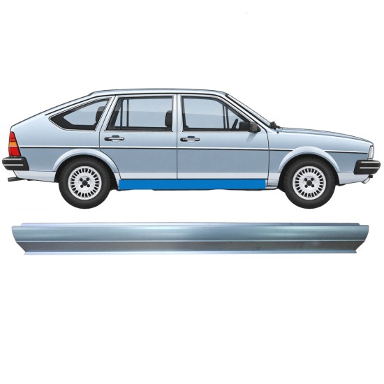 Panel de reparación del umbral para Volkswagen Passat B2 1980-1988 / Izquierda = Derecha (simétrico) / COMBI / SEDAN / HATCHBACK 11261