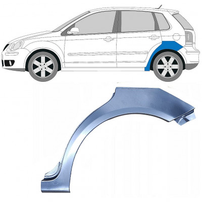 VW POLO 2001-2009 PANEL DE REPARACIÓN DEL ALERÓN TRASERO / IZQUIERDA