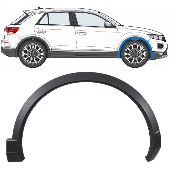 Moldura lateral guardabarros delantero para Volkswagen T-Roc 2017- / Derecho 17027