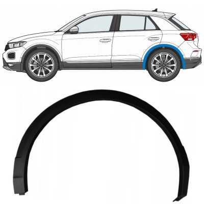 Moldura lateral guardabarros trasero para Volkswagen T-Roc 2017- / Izquierda 17030