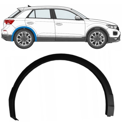 Moldura lateral guardabarros trasero para Volkswagen T-Roc 2017- / Derecho 17029