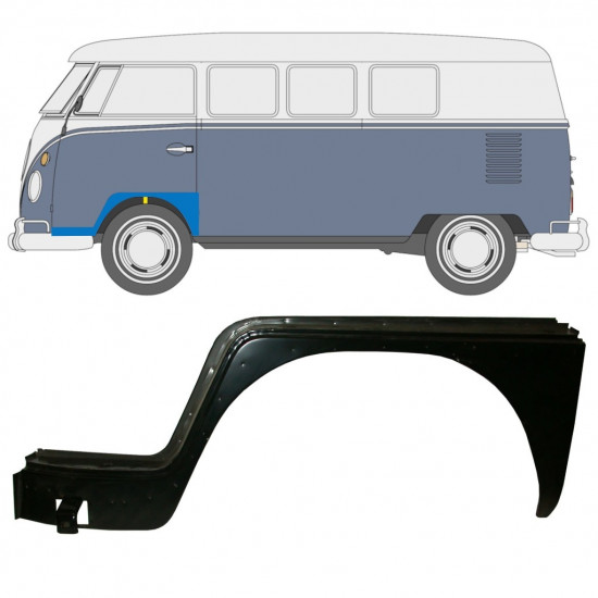 Panel de reparación guardabarros delantero para Volkswagen Transporter T1 1950-1967 / Izquierda 12732