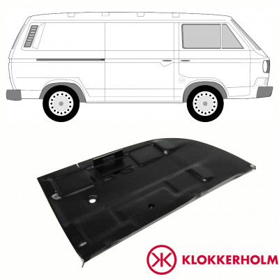 Panel de reparación base de la batería para VW Transporter T3 1979-1992 10808