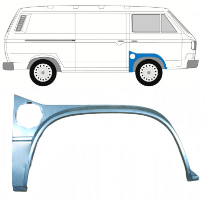 Panel de reparación guardabarros delantero para VW Transporter T3 1979-1992 / Derecho 8164