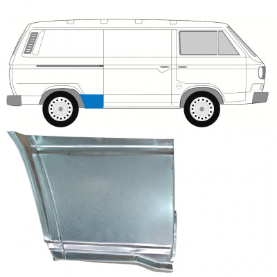 Panel de reparación guardabarros trasero para VW Transporter T3 1979-1992 / Derecho 11086