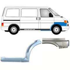 Panel de reparación del umbral + guardabarros delantero + guardabarros trasero para Volkswagen Transporter T4 1996-2003 / Derecho / Conjunto 10041