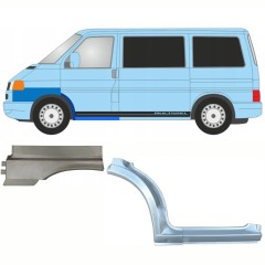 Panel de reparación del umbral + guardabarros delantero + guardabarros trasero para Volkswagen Transporter T4 1996-2003 / Izquierda / Conjunto 10044