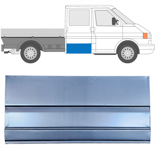 Panel de reparación puerta trasera para VW Transporter T4 1990-2003  Dabina doble / Izquierda = Derecha (simétrico) 11760