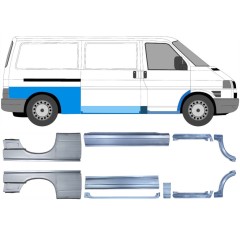 Panel de reparación conjunto para Volkswagen Transporter T4 1990-2003 / Izquierda+Derecha / 14699