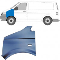 Guardabarro delantero para VW Transporter T5 2003-2015 / Izquierda 8177