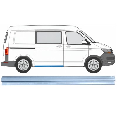 Panel de reparación del umbral de la puerta corredera para Volkswagen Transporter T6 2015-2024 / Derecho 17183