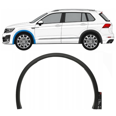 Moldura lateral guardabarros delantero para Volkswagen Tiguan 2016-2024 R-Line / Izquierda 14862