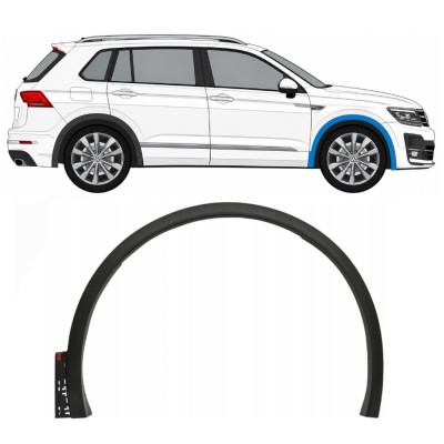 Moldura lateral guardabarros delantero para Volkswagen Tiguan 2016-2024 R-Line / Derecho 14861