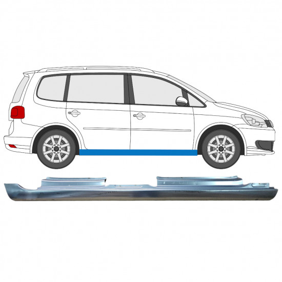 Umbral completo para VW Touran 2010-2015 / Derecho 8197