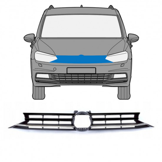 Parrilla para Volkswagen Touran 2015- 7526