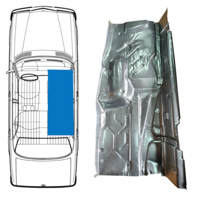 MERCEDES W123 1975-1985 SUELO DEL VEHÍCULO PANEL DE REPARACIÓN / DERECHA